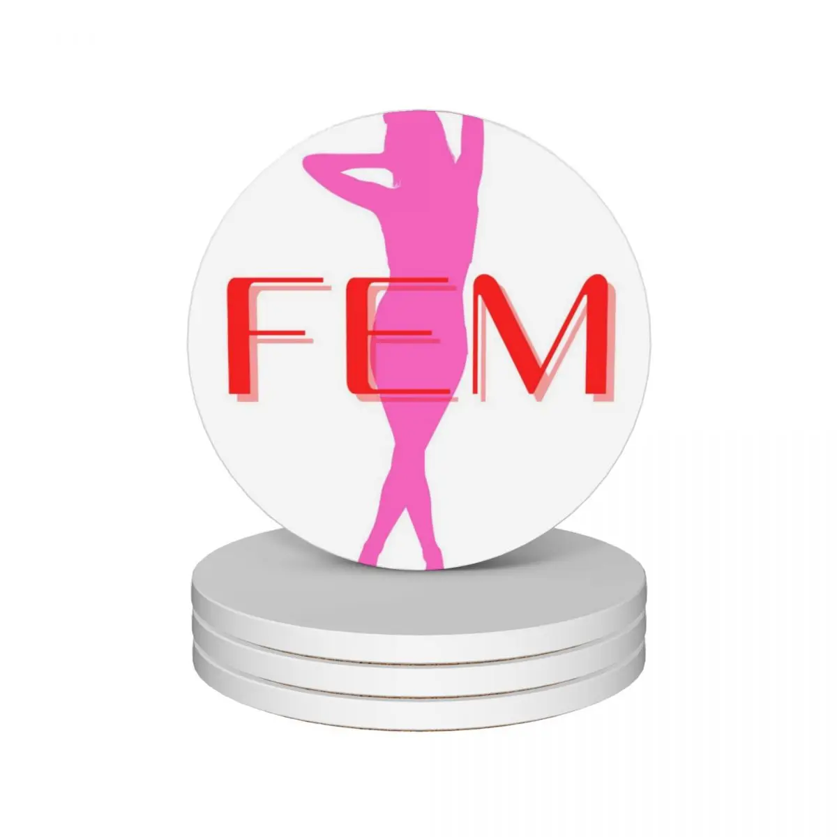 Fem Silhouette Sissy girl pink and red Ceramic Coasters (Set of 4) for coffee cups holder pot Coasters
Fem Silhouette Sissy girl pink and red Ceramic Coasters (Set of 4) for coffee cups holder pot Coasters