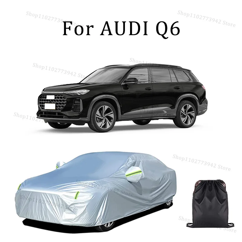 Car Cover For AUDI Q6 Full Exterior Black Silvery-Auto Cover Sunshade Dustproof Waterproof Reflective strips cars accessories
Car Cover For AUDI Q6 Full Exterior Black Silvery-Auto Cover Sunshade Dustproof Waterproof Reflective strips cars accessories