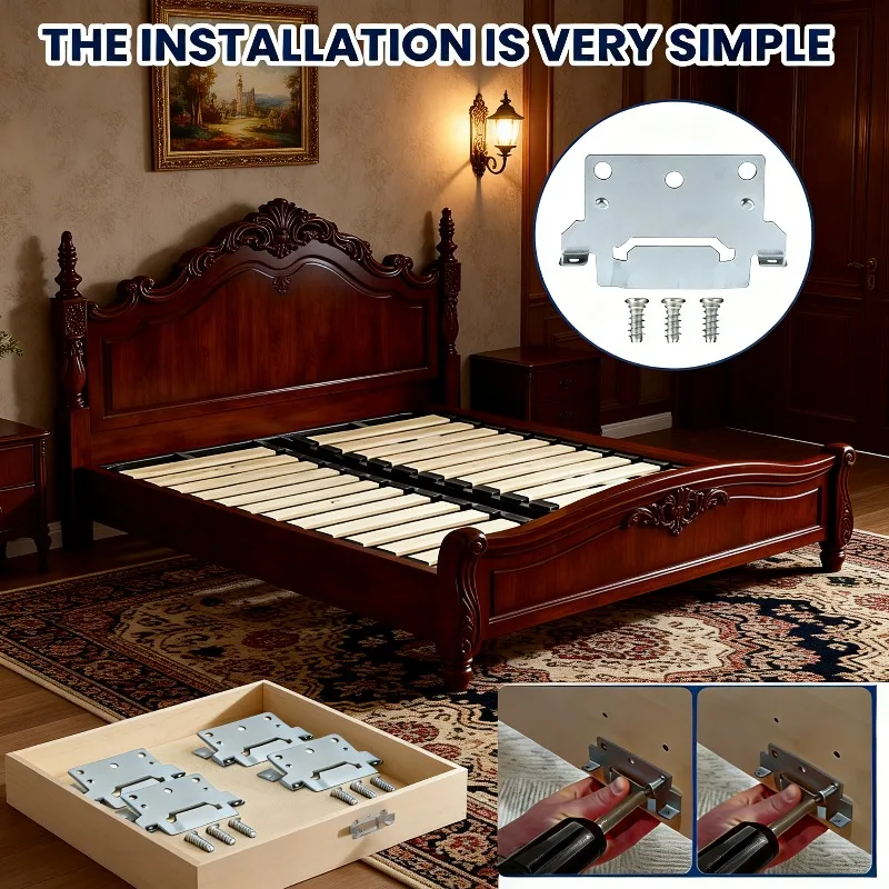Mounting Brackets Kit 4PCS with Screws for Skorva Trysil Hemnes Malm Brimnes Bed Camping Caravan Outdoor Accessories
Mounting Brackets Kit 4PCS with Screws for Skorva Trysil Hemnes Malm Brimnes Bed Camping Caravan Outdoor Accessories