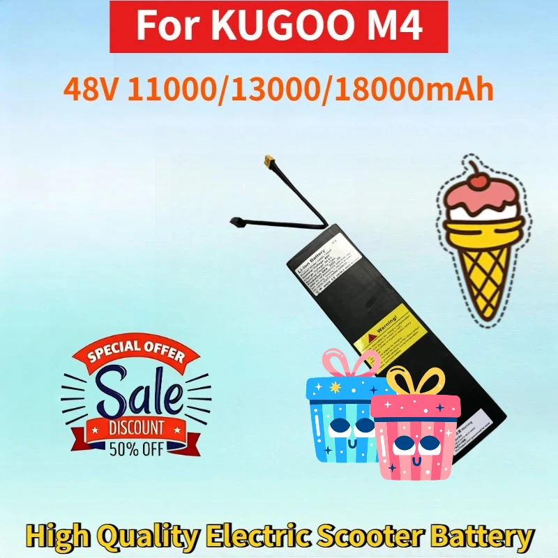 Newest 48V 11000/13000/18000mAh Rechargeable Lithium-ion Battery for KUGOO M4 High Quality Electric Scooter Replacement Battery
Newest 48V 11000/13000/18000mAh Rechargeable Lithium-ion Battery for KUGOO M4 High Quality Electric Scooter Replacement Battery