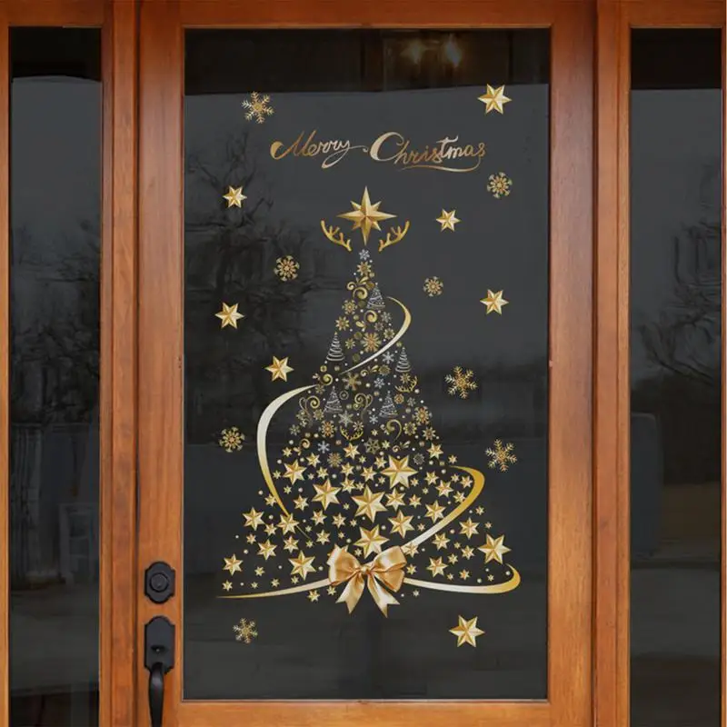 Christmas Tree Window Clings Stickers Gold Christmas Tree Decorative Glass Sticker Xmas Decals Home Decor Shop Window Decor
Christmas Tree Window Clings Stickers Gold Christmas Tree Decorative Glass Sticker Xmas Decals Home Decor Shop Window Decor