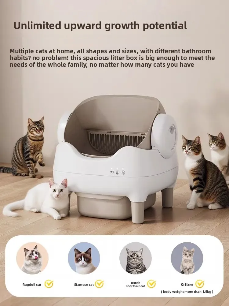 automatic smart cat litter box large semi-open shit shovel machine splash-proof cat toilet removable and washable,cat supplies
automatic smart cat litter box large semi-open shit shovel machine splash-proof cat toilet removable and washable,cat supplies