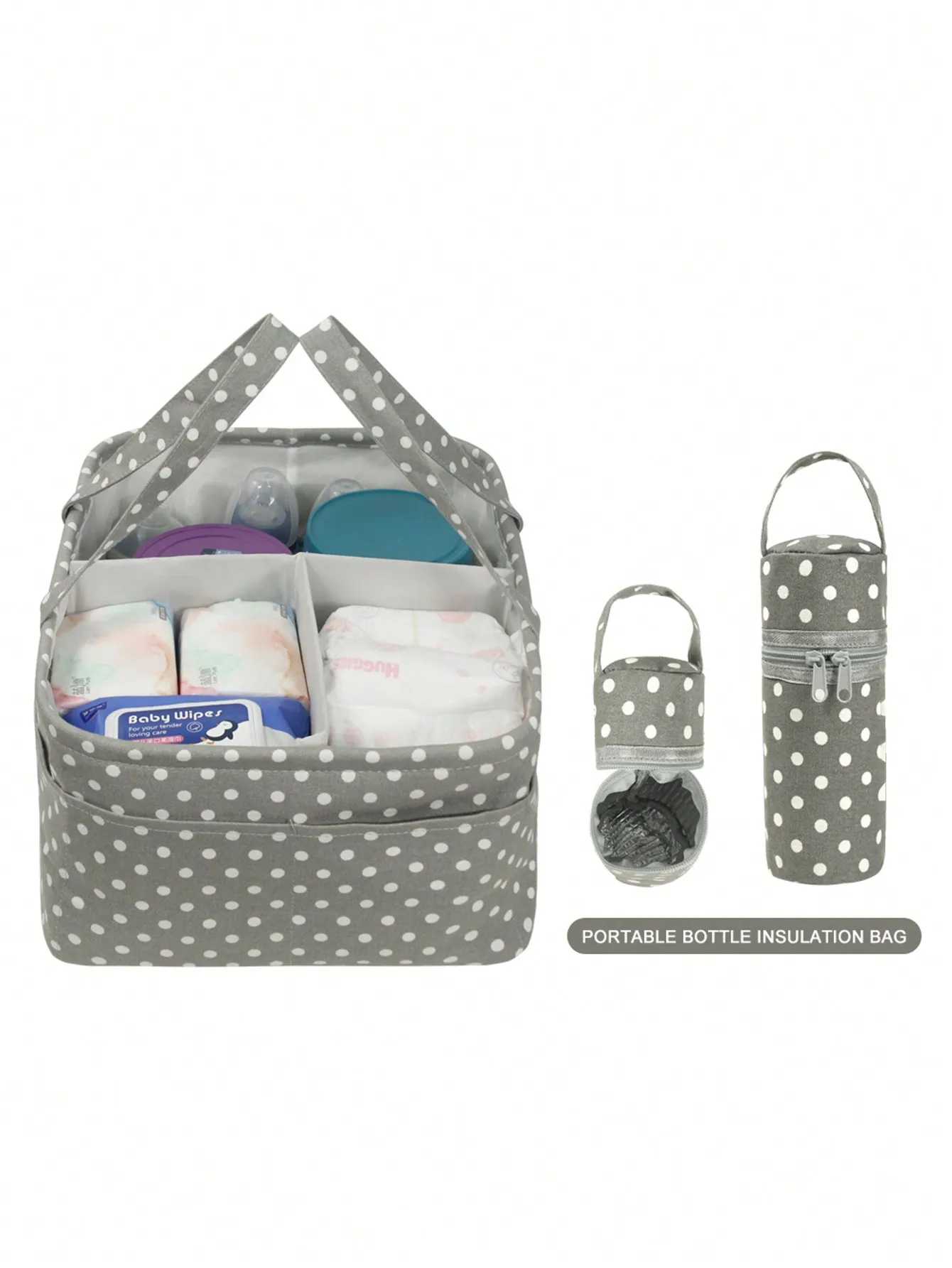 Multi-purpose baby changing basket large capacity car storage box mummy bag nappy storage
Multi-purpose baby changing basket large capacity car storage box mummy bag nappy storage