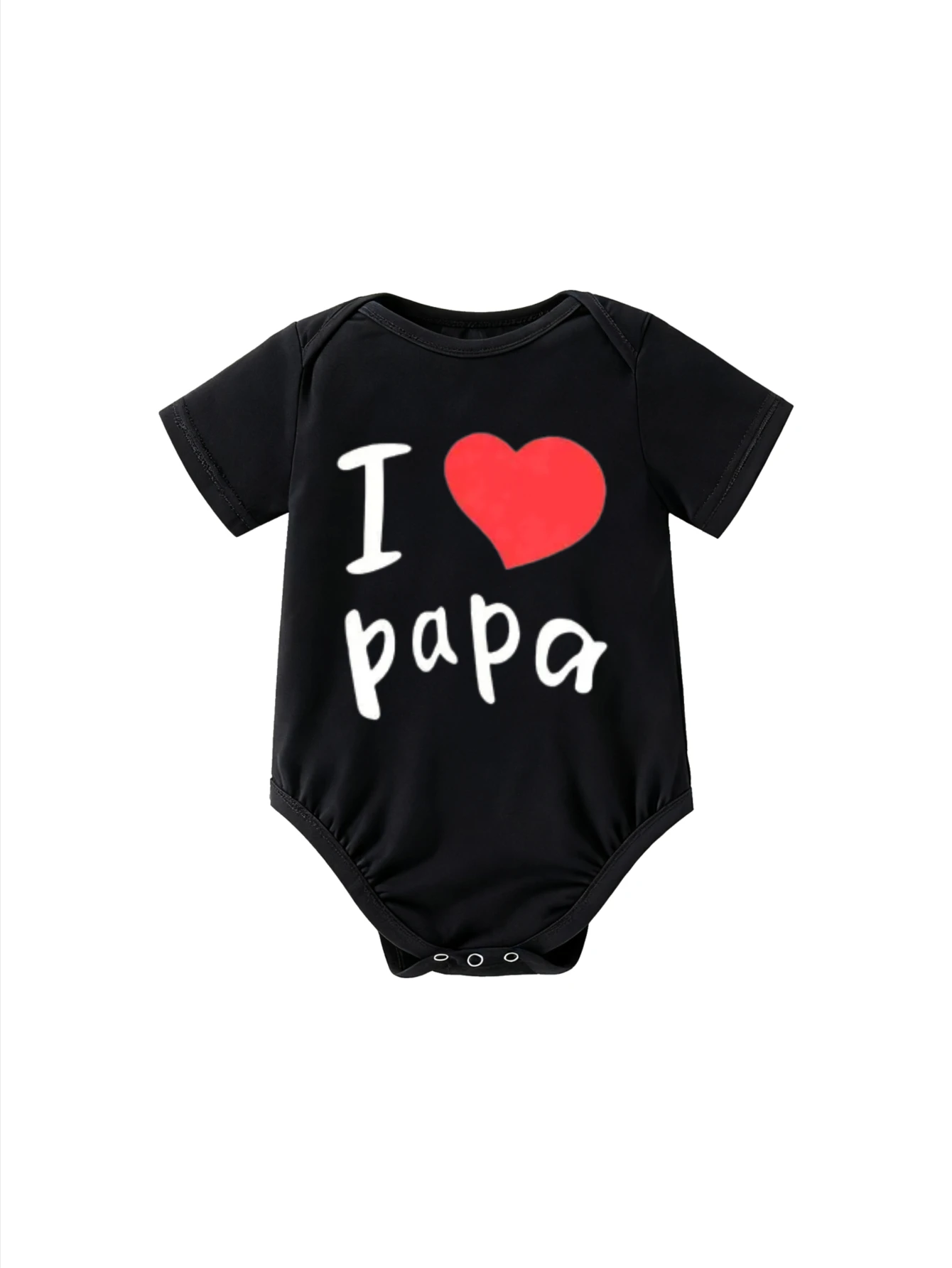 Infant Bodysuit Black Short Sleeve I Love Papa Heart Graphic for Baby Boys and Girls Fathers Day Gift Family Theme
Infant Bodysuit Black Short Sleeve I Love Papa Heart Graphic for Baby Boys and Girls Fathers Day Gift Family Theme
