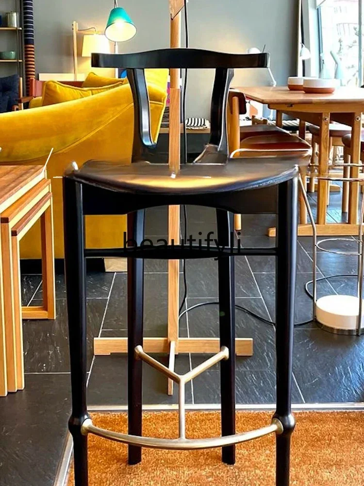 ss C Medieval solid wood bar chair Home island saddle leather dining chair Designer retro style high-end bar table high chair
ss C Medieval solid wood bar chair Home island saddle leather dining chair Designer retro style high-end bar table high chair