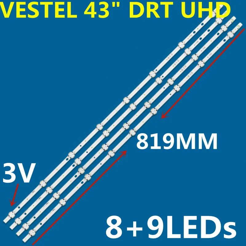 New 10Set LED Strip For VES430QNDS-2D-U11 VESTEL 43" DRT UHD 43U6763DA 43U6663DB 43PUS6031 43LV3A63DB 43PFS5301/12 D43U600M4CW
New 10Set LED Strip For VES430QNDS-2D-U11 VESTEL 43" DRT UHD 43U6763DA 43U6663DB 43PUS6031 43LV3A63DB 43PFS5301/12 D43U600M4CW