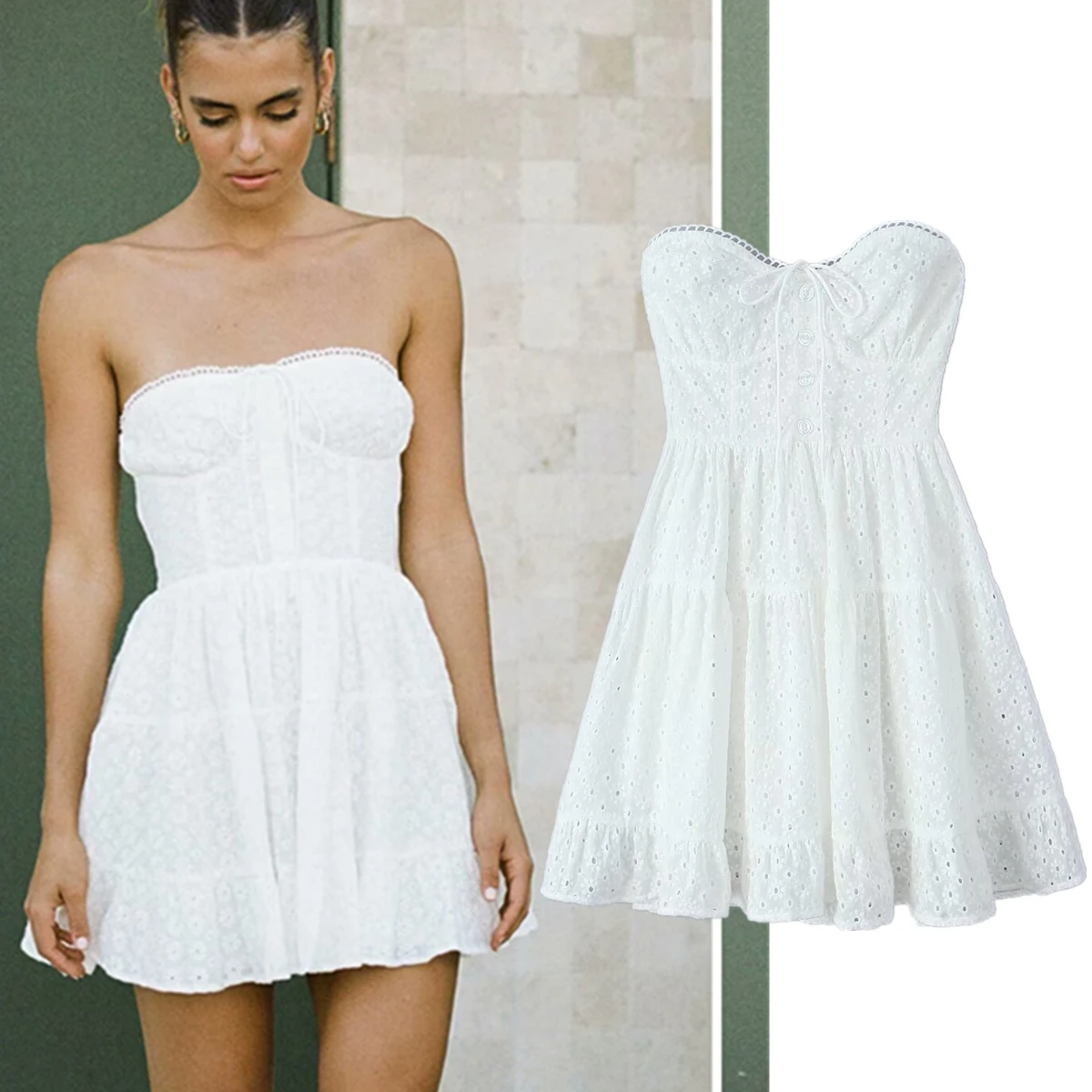 Jenny&Dave Off Shoulder Sexy French Fashion Dress Women White Lace Slim Fit Summer Dress With Lining Mini Dress
Jenny&Dave Off Shoulder Sexy French Fashion Dress Women White Lace Slim Fit Summer Dress With Lining Mini Dress