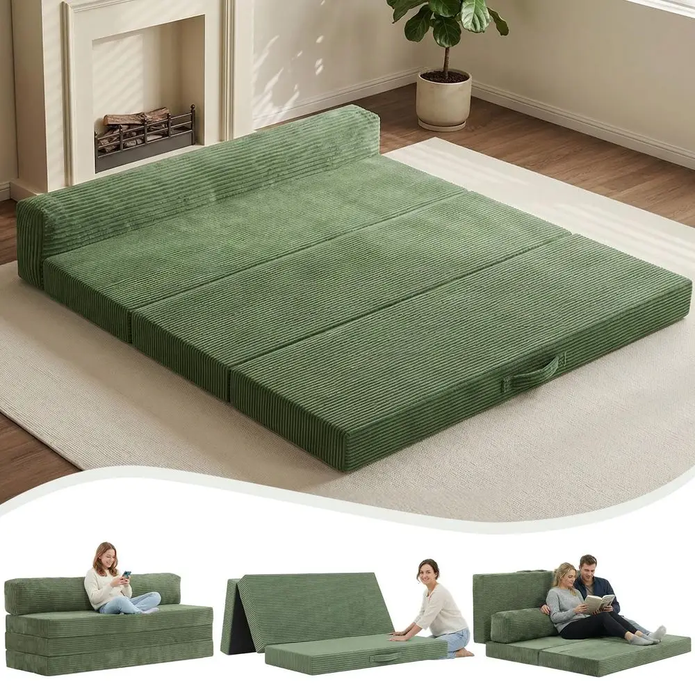 inch TriFolding Mattress Futon Sofa Bed, Convertible Foldable Mattress with Removable Cushions amp Washable Cover, Floor Mattre
inch TriFolding Mattress Futon Sofa Bed, Convertible Foldable Mattress with Removable Cushions amp Washable Cover, Floor Mattre