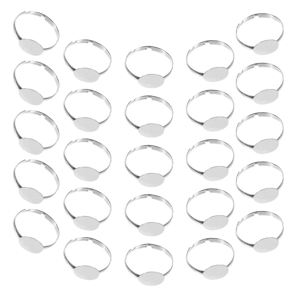 50pcs Adjustable Ring Findings Flat Round Pad Base For Jewelry Making Blank Stamping Rings Secure Base Structure Diy Craft Rings
50pcs Adjustable Ring Findings Flat Round Pad Base For Jewelry Making Blank Stamping Rings Secure Base Structure Diy Craft Rings