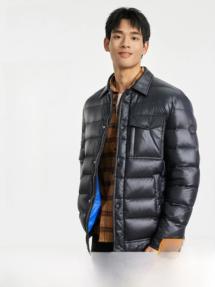 Snow Flying 2026 Summer New Men's Short Collar Shirt down Jacket Business Casual Fashion Outdoor Versatile Nylon Fabric
Snow Flying 2026 Summer New Men's Short Collar Shirt down Jacket Business Casual Fashion Outdoor Versatile Nylon Fabric