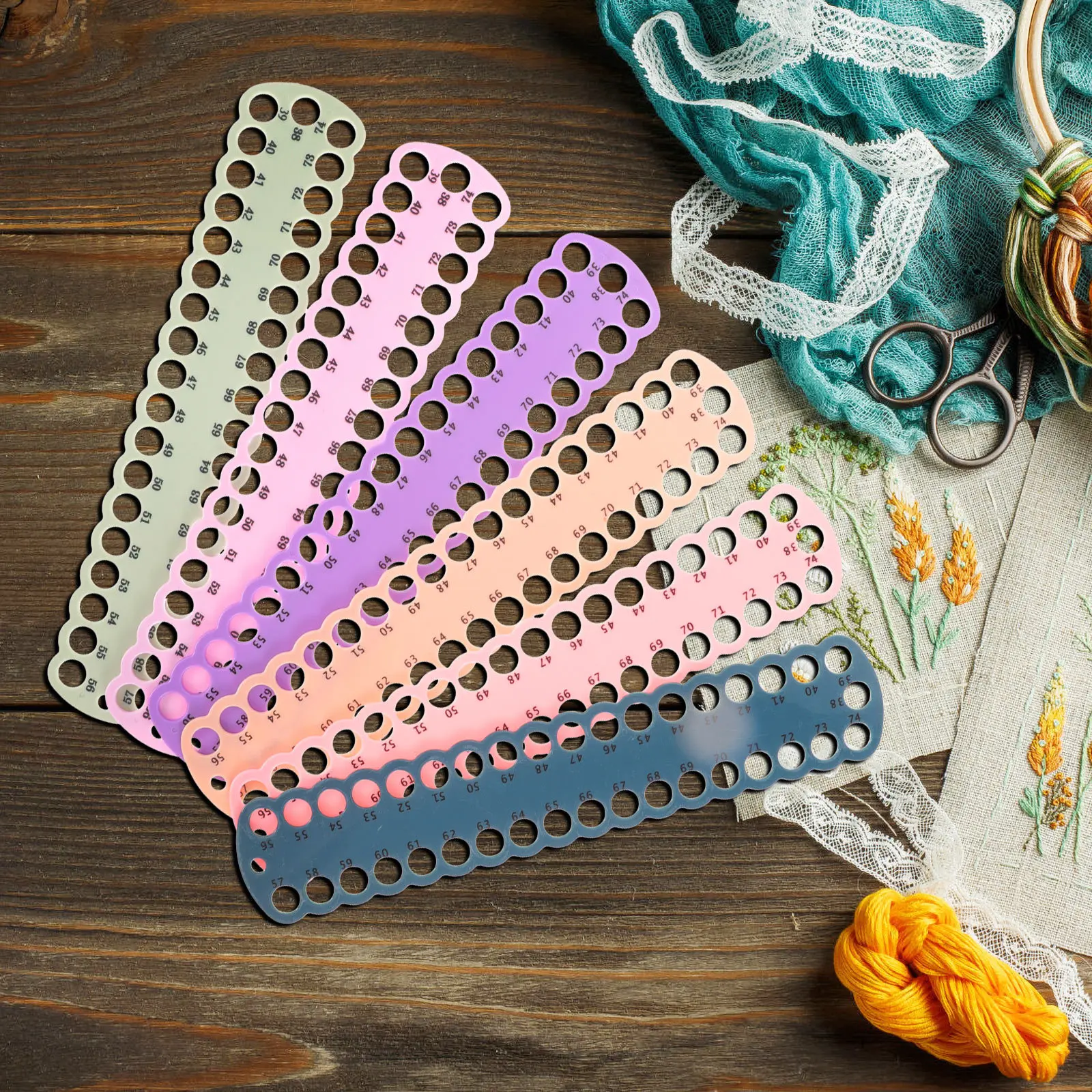 6pcs Cross Stitch Threading Board Floss ganizer Embroidery Supply Wear Resistant Plastic Thread Holder Multi Hole Stitching
6pcs Cross Stitch Threading Board Floss ganizer Embroidery Supply Wear Resistant Plastic Thread Holder Multi Hole Stitching