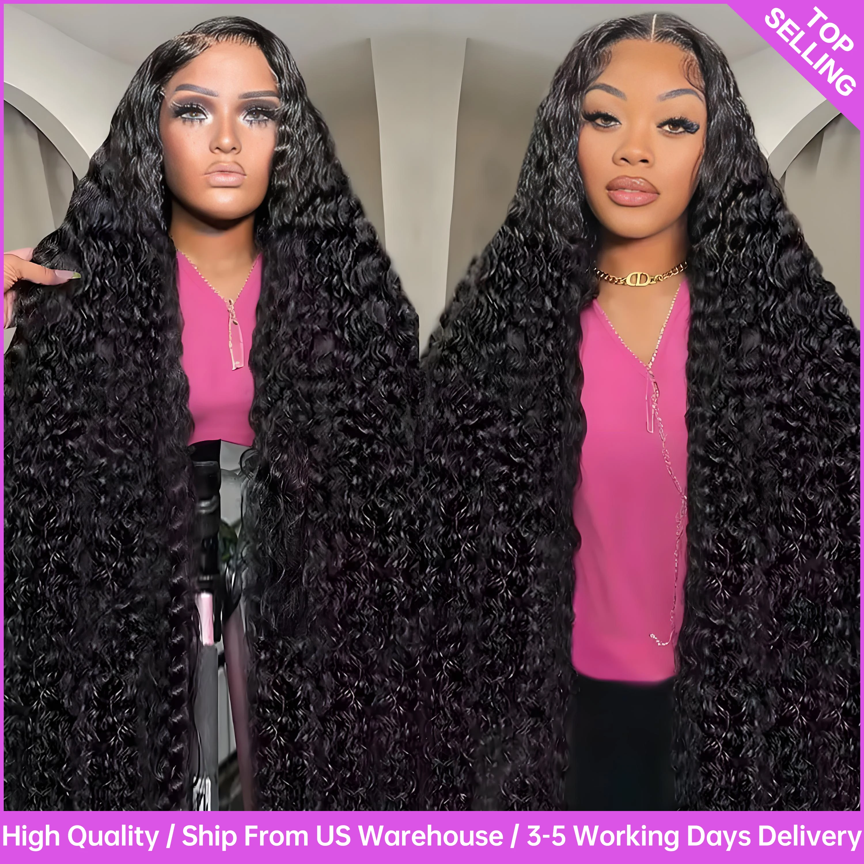 250 Density Curly 13x6 13x4 HD Lace Front Wigs 100% Human Hair Wig 30 Inch Deep Wave For Women Pre Plucked Best Hair Water Wigs
250 Density Curly 13x6 13x4 HD Lace Front Wigs 100% Human Hair Wig 30 Inch Deep Wave For Women Pre Plucked Best Hair Water Wigs
