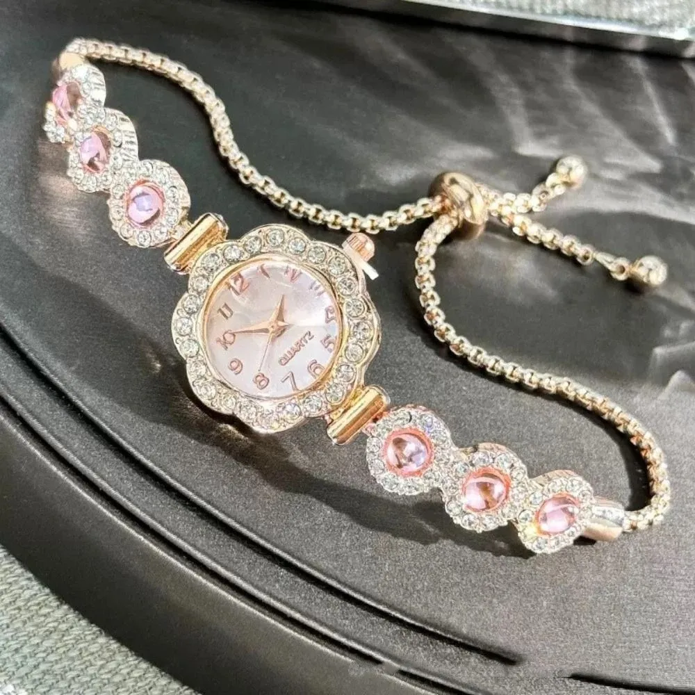Elegant Women's Bracelet Watch Exquisite Pull Type Ladies Business Watches Portable Simple Rhinestone Quartz Watch Daily Use
Elegant Women's Bracelet Watch Exquisite Pull Type Ladies Business Watches Portable Simple Rhinestone Quartz Watch Daily Use