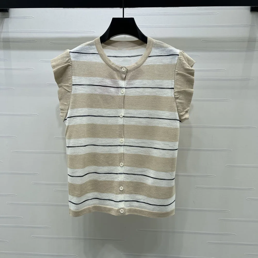 High-quality 2026 new women's round-neck long-sleeved striped T-shirt, a fashionable and casual summer T-shirt xy26601152
High-quality 2026 new women's round-neck long-sleeved striped T-shirt, a fashionable and casual summer T-shirt xy26601152