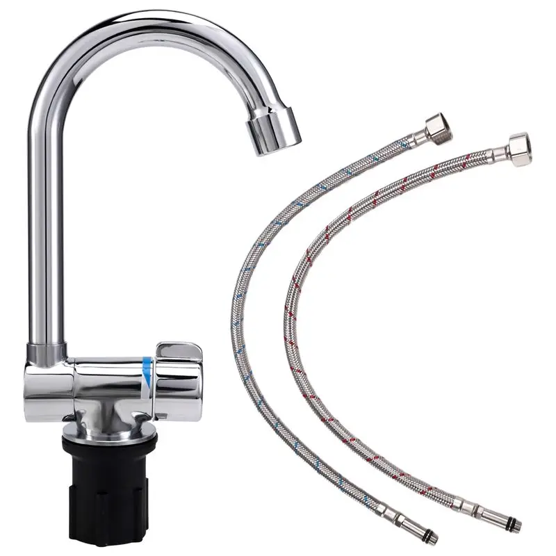 Foldable RV Faucet Universal For Car Caravan RV 360° Rotation Cold & Hot Water Mixer Water Tap,1/2
Foldable RV Faucet Universal For Car Caravan RV 360° Rotation Cold & Hot Water Mixer Water Tap,1/2