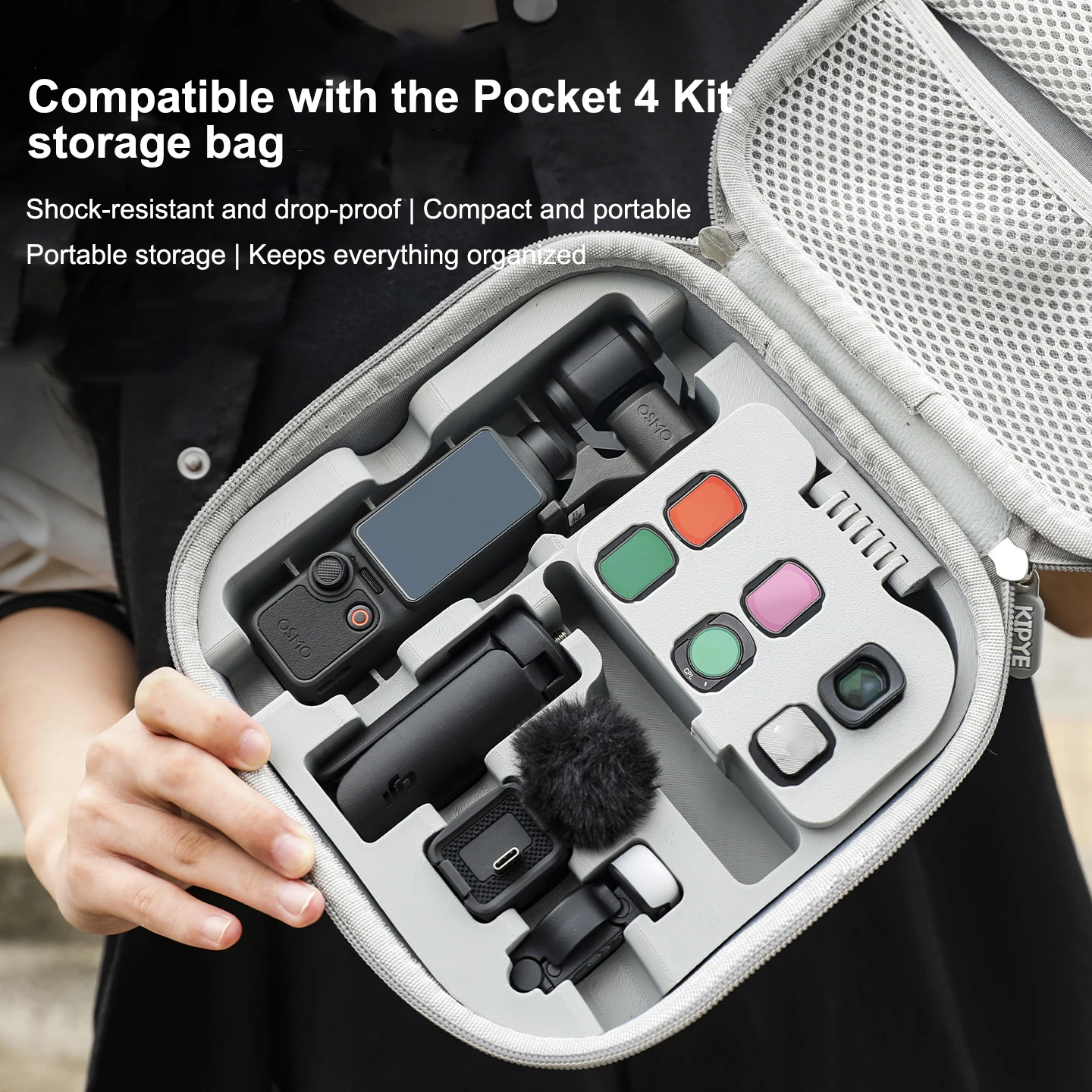Travel Carrying Case for DJI Osmo Pocket 3/ 4 Creator Combo, Portable PU Hard Shell Storage Bag with Magnetic Pad Accessories
Travel Carrying Case for DJI Osmo Pocket 3/ 4 Creator Combo, Portable PU Hard Shell Storage Bag with Magnetic Pad Accessories