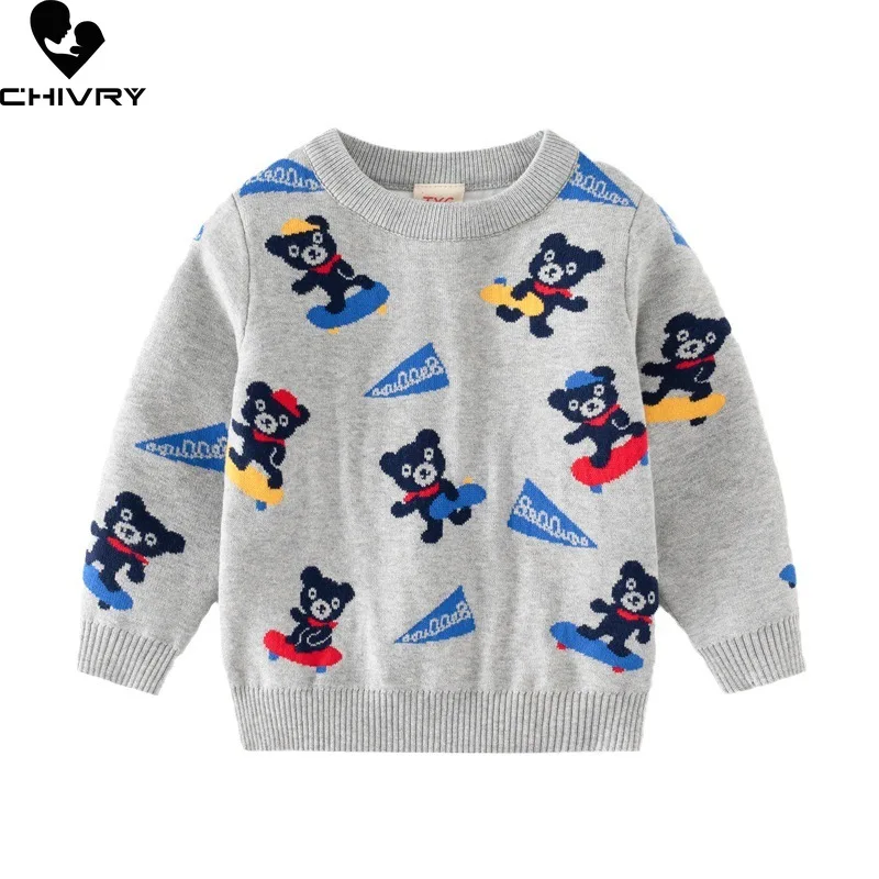Baby Boys Autumn Winter Thick Pullover Sweater New 2023 Kids Cartoon Bear Jacquard Round Neck Warm Knitted Jumper Sweaters Tops
Baby Boys Autumn Winter Thick Pullover Sweater New 2023 Kids Cartoon Bear Jacquard Round Neck Warm Knitted Jumper Sweaters Tops