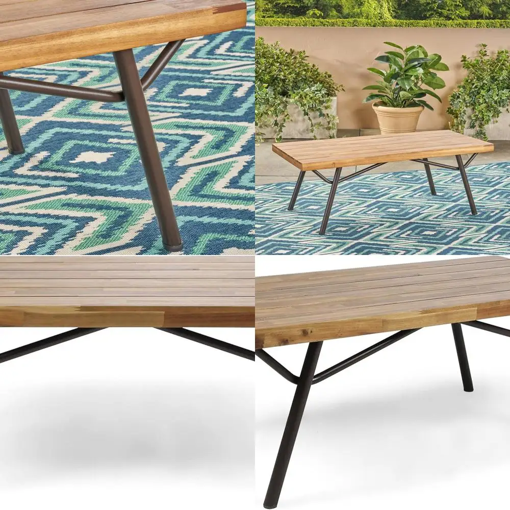 Acacia Wood Coffee Table with Teak Finish by Baish Outdoor
Acacia Wood Coffee Table with Teak Finish by Baish Outdoor