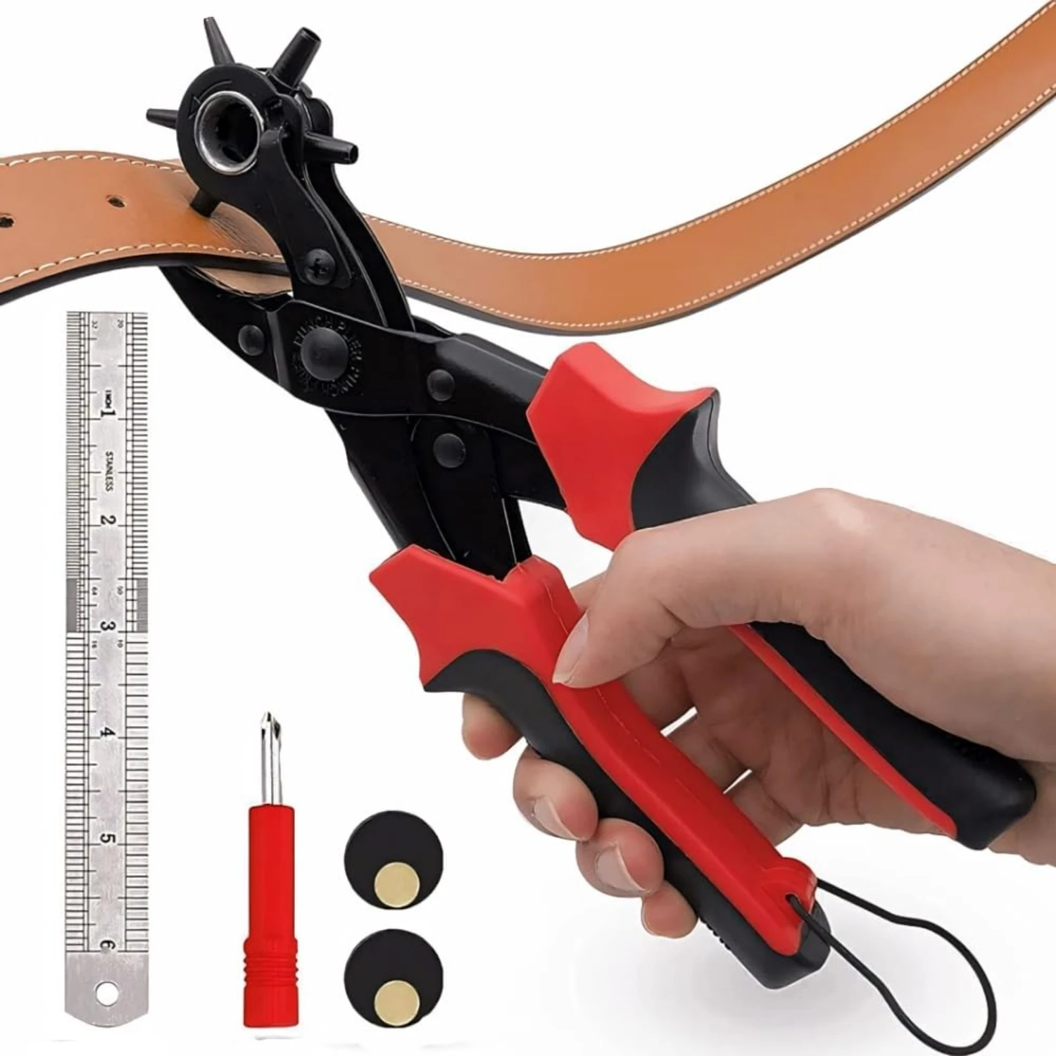 Effortless and Convenient Ultimate Leather Belt Hole Puncher Tool for Stylish Global Enthusiasts who demand versatility and dura
Effortless and Convenient Ultimate Leather Belt Hole Puncher Tool for Stylish Global Enthusiasts who demand versatility and dura