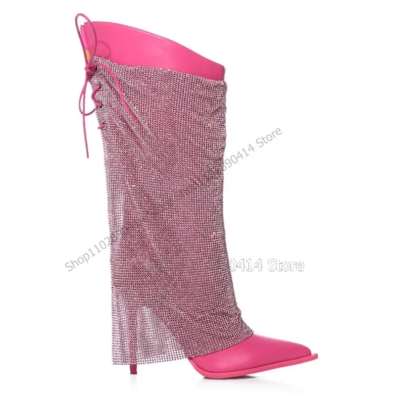 Mesh Decor Rose Red Pointed Toe Boots Back Strap Women Shoes Stilettos High Heels Novel Fashion Sweet 2023 Zapatos Para Mujere
Mesh Decor Rose Red Pointed Toe Boots Back Strap Women Shoes Stilettos High Heels Novel Fashion Sweet 2023 Zapatos Para Mujere