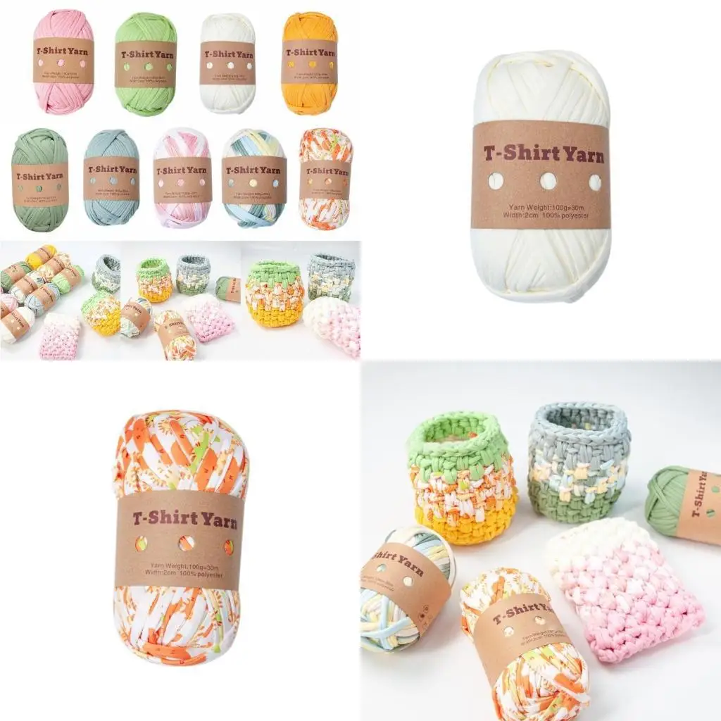E8BD T-shirt Yarn Knitting Yarn for Crafting and Home Organization DIY Fabric Strips
E8BD T-shirt Yarn Knitting Yarn for Crafting and Home Organization DIY Fabric Strips