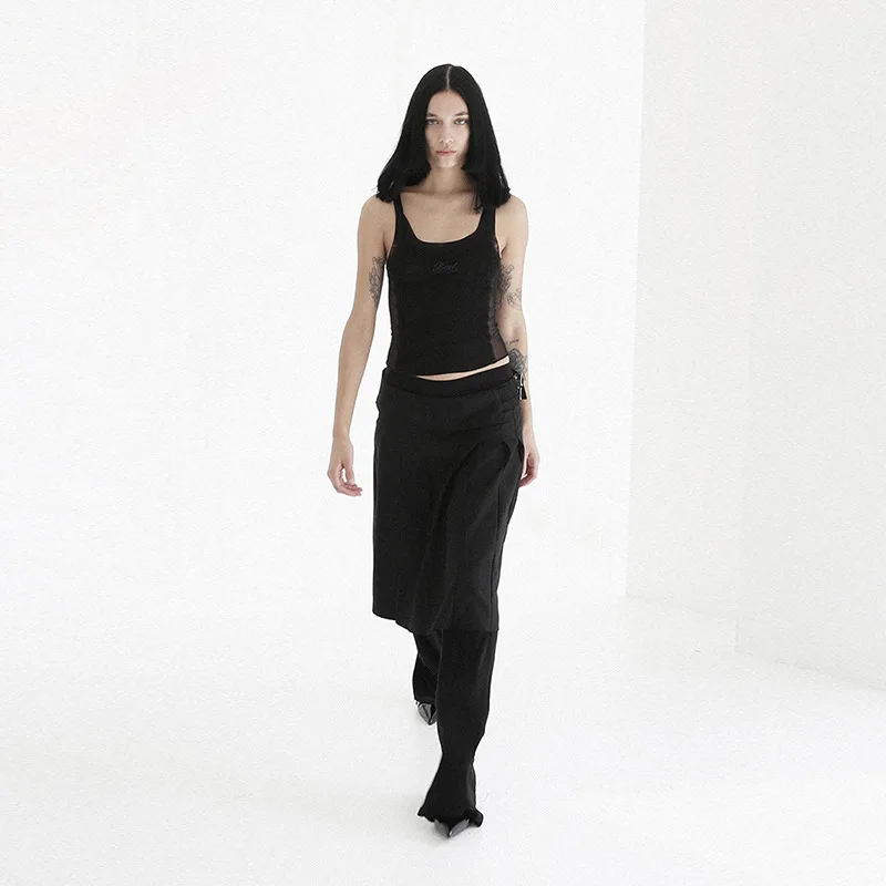 Summer Fashion Badblood Vest Tops High Quality Sleeveless T-shirt Hot Girl Oblique Shoulder Design Vest
Summer Fashion Badblood Vest Tops High Quality Sleeveless T-shirt Hot Girl Oblique Shoulder Design Vest