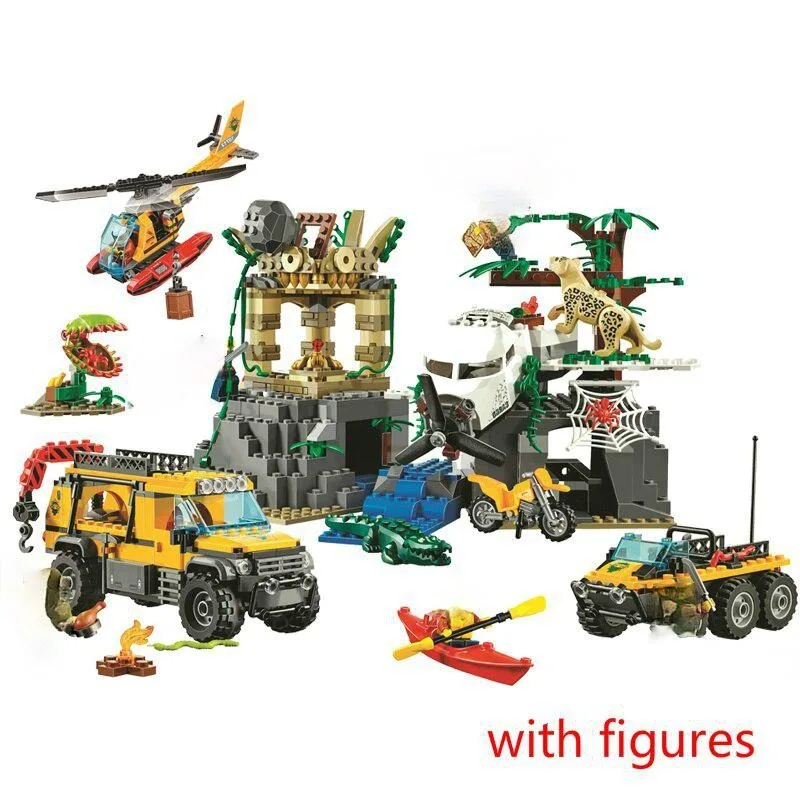 813 pcs The Jungle Exploration Site 02061 a city series building block set 60161 Assembling Bricks For Children Kids
813 pcs The Jungle Exploration Site 02061 a city series building block set 60161 Assembling Bricks For Children Kids