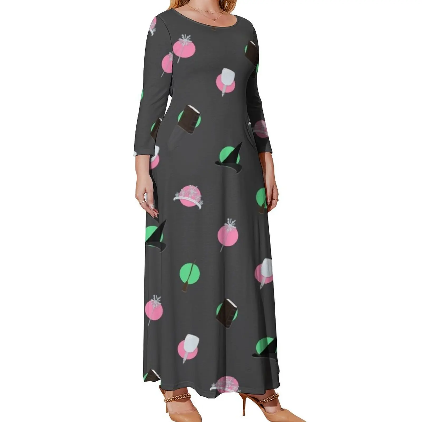 Pink Goes Good With Green Wicked Long Sleeved Dress evening dress ladies clothes for woman
Pink Goes Good With Green Wicked Long Sleeved Dress evening dress ladies clothes for woman