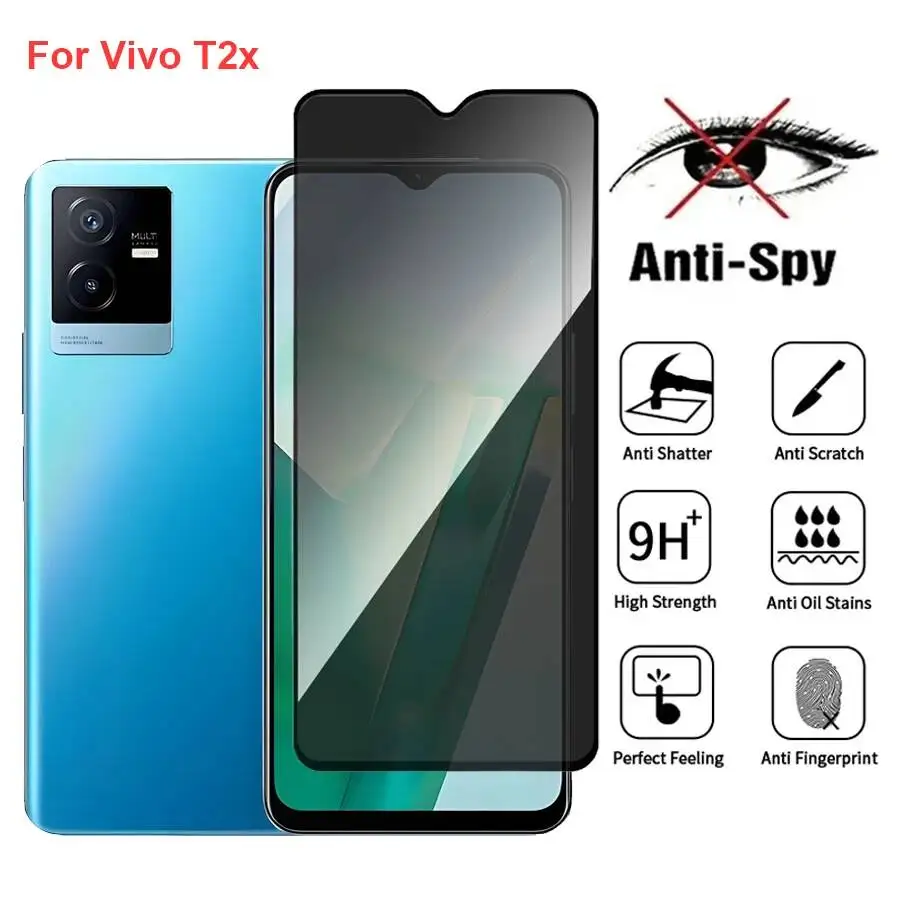 Vivo T2x V2188A Anti Spy Privacy Tempered Glass Protector Compatible For Vivot2x Full Cover Screen Phone Film
Vivo T2x V2188A Anti Spy Privacy Tempered Glass Protector Compatible For Vivot2x Full Cover Screen Phone Film