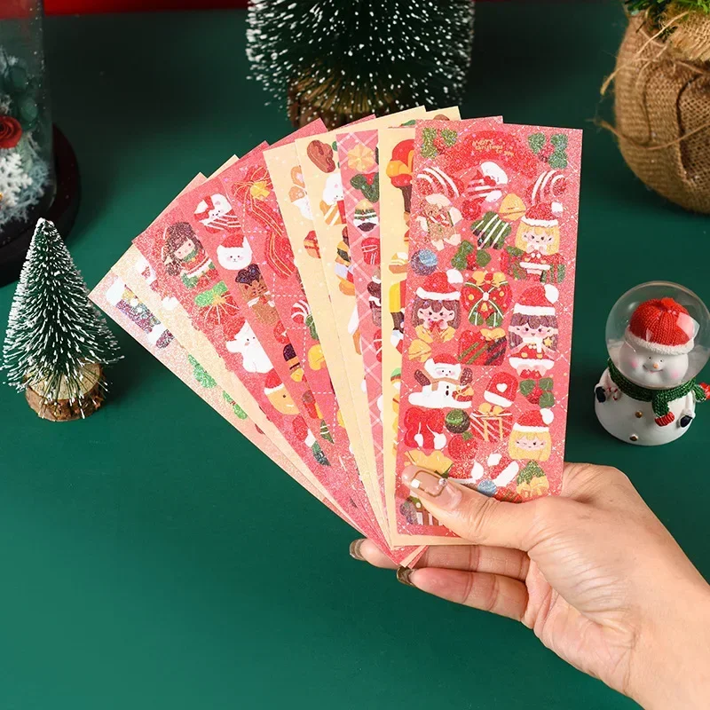 10 Sheets Bling Christmas Cartoon Sticker For Scrapbook Photo DIY Star Ribbon Sticker Journal Laptop Album Decorative Sticker
10 Sheets Bling Christmas Cartoon Sticker For Scrapbook Photo DIY Star Ribbon Sticker Journal Laptop Album Decorative Sticker