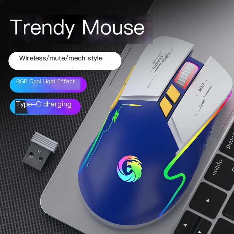 New Wireless Bluetooth Mouse RGB Charging Dual Mode Mause 7 Keys Silent Gaming Mice For Notebook Desktop Computer Game Office
New Wireless Bluetooth Mouse RGB Charging Dual Mode Mause 7 Keys Silent Gaming Mice For Notebook Desktop Computer Game Office