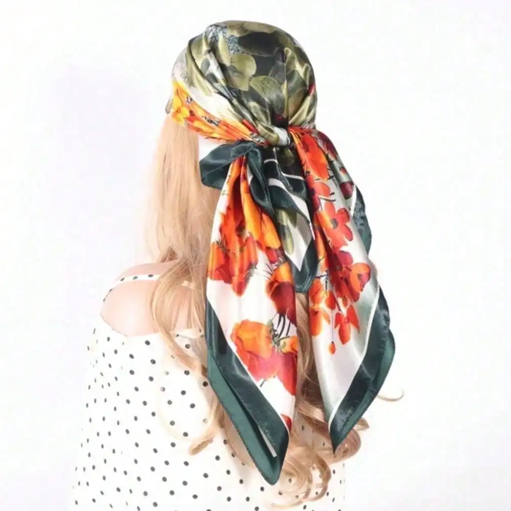 1 Women's Headscarf, Imitation Silk Satin Scarf, Square Printed Headscarf, Headband, Sleep Headscarf
1 Women's Headscarf, Imitation Silk Satin Scarf, Square Printed Headscarf, Headband, Sleep Headscarf