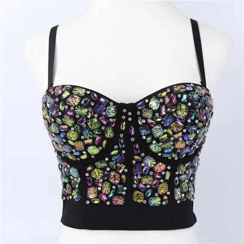 Nightclub Style Flash Beads Bustier Outside The Wear Female Sexy Hanging Neck Halter Small Undershirt
Nightclub Style Flash Beads Bustier Outside The Wear Female Sexy Hanging Neck Halter Small Undershirt