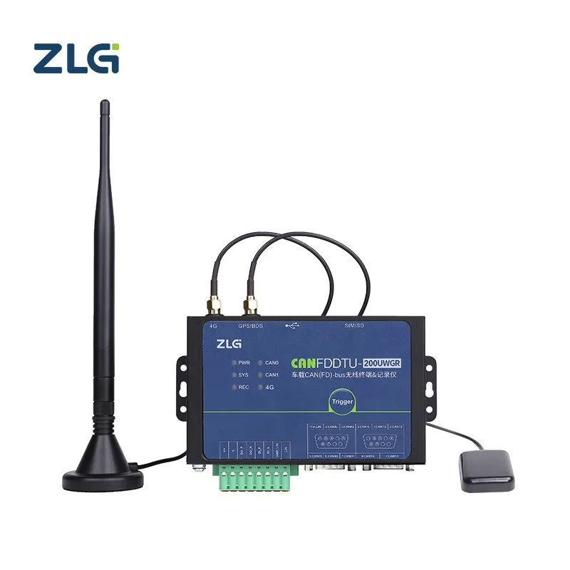 ZLG CANFDDTU-200UWGR 2-Channel CAN FD Data Logger with 4G WiFi GPS BeiDou LIN Support Automotive Black Box
ZLG CANFDDTU-200UWGR 2-Channel CAN FD Data Logger with 4G WiFi GPS BeiDou LIN Support Automotive Black Box