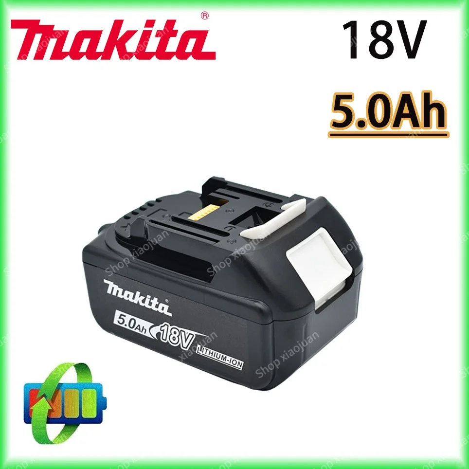 Makita 100% original 18V 5.0Ah rechargeable power tool battery With LED lithium ion replacement LXT BL1860B BL1860 BL1850
Makita 100% original 18V 5.0Ah rechargeable power tool battery With LED lithium ion replacement LXT BL1860B BL1860 BL1850