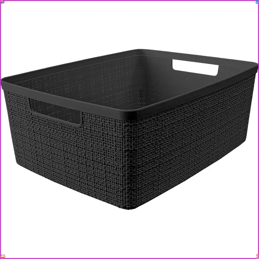 6-Pack Jute Storage Baskets, Plastic Organizer Bins for Home Office & Closet Organization
6-Pack Jute Storage Baskets, Plastic Organizer Bins for Home Office & Closet Organization