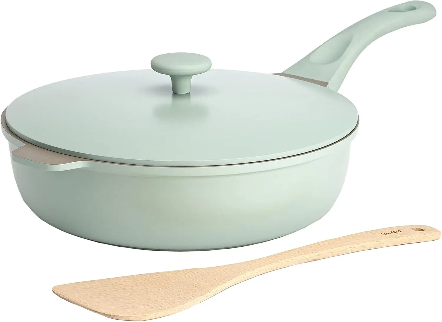 11-Inch All-in-One Pan, Nonstick, 4.4-Qt, Multifunctional Cast Cookware, Dishwasher Safe, Sage Green
11-Inch All-in-One Pan, Nonstick, 4.4-Qt, Multifunctional Cast Cookware, Dishwasher Safe, Sage Green