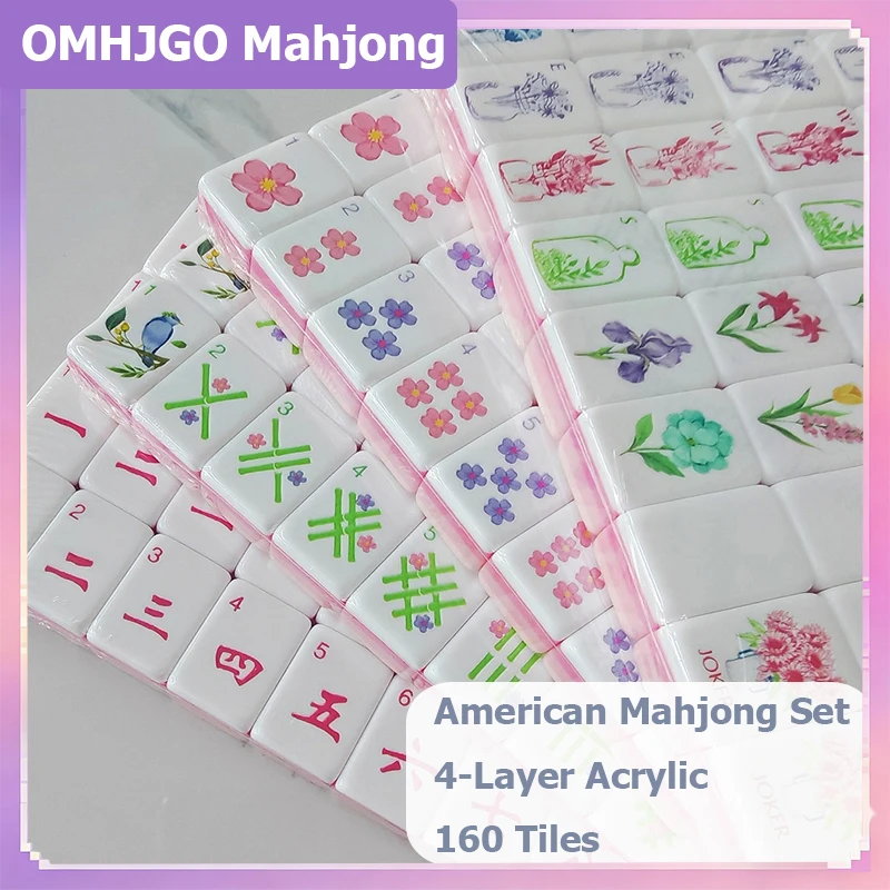 2026 American Mahjong Set Luxury Acrylic 4 Layer 160 Tiles Hibiscus Powder Mahjong Game Tiles Laser Engraving Portable Mah Jongg
2026 American Mahjong Set Luxury Acrylic 4 Layer 160 Tiles Hibiscus Powder Mahjong Game Tiles Laser Engraving Portable Mah Jongg
