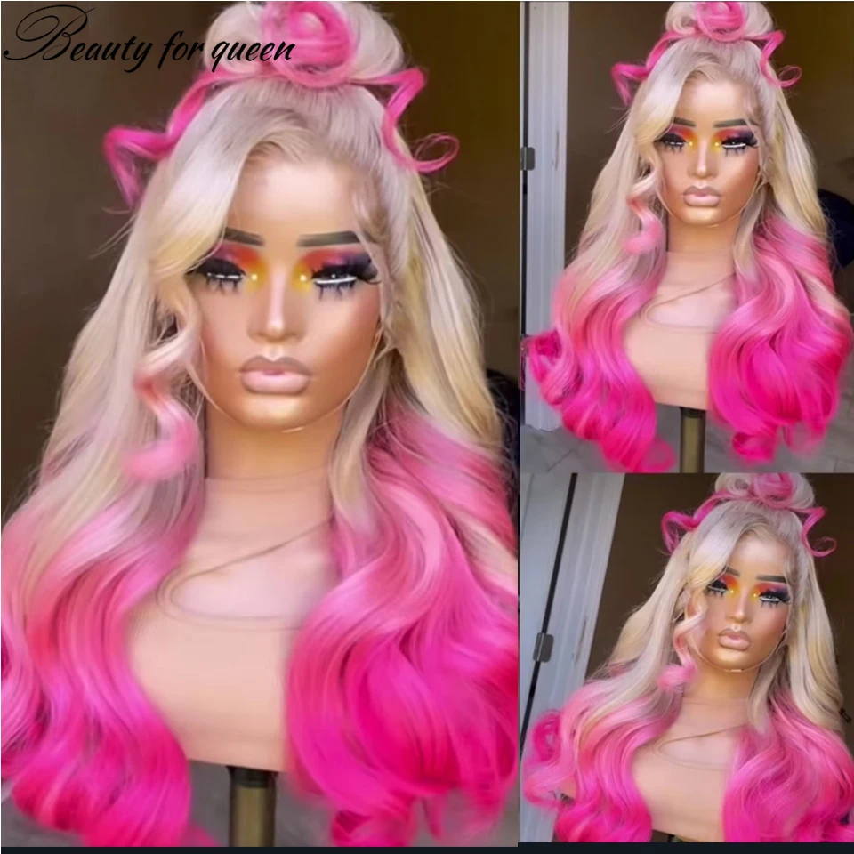 60# Pink Hd 13x4 Lace Front Wigs Human Hair Brazilian Body Wave Lace Frontal Wigs For Black Women Pink Colored Human Hair Wigs
60# Pink Hd 13x4 Lace Front Wigs Human Hair Brazilian Body Wave Lace Frontal Wigs For Black Women Pink Colored Human Hair Wigs