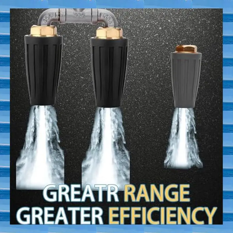 AT53 Dual Turbo Nozzle For Pressure Washer,360° Rotating Pressure Washer Nozzle, Twin Turbo Washer With 7 Nozzle Tips
AT53 Dual Turbo Nozzle For Pressure Washer,360° Rotating Pressure Washer Nozzle, Twin Turbo Washer With 7 Nozzle Tips