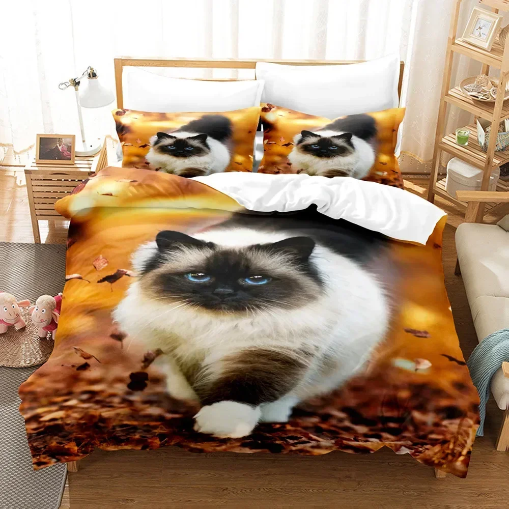 Cute Cat Duvet Cover 3D Animal Comfortable Duvet Quilt Cover Pillowcase Bedding Set Children Bedroom Decoration Home Textile
Cute Cat Duvet Cover 3D Animal Comfortable Duvet Quilt Cover Pillowcase Bedding Set Children Bedroom Decoration Home Textile