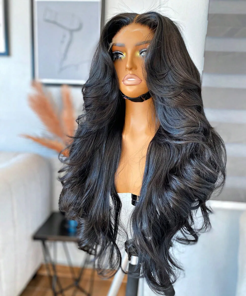 13x4 Body Wave Lace Front Wigs Human Hair Pre Plucked 250% Density HD Lace Front Wigs Human Hair With Baby Hair Brazilian Full Frontal Lace Wigs Human Hair For Women Natural Black 30 Inch
13x4 Body Wave Lace Front Wigs Human Hair Pre Plucked 250% Density HD Lace Front Wigs Human Hair With Baby Hair Brazilian Full Frontal Lace Wigs Human Hair For Women Natural Black 30 Inch