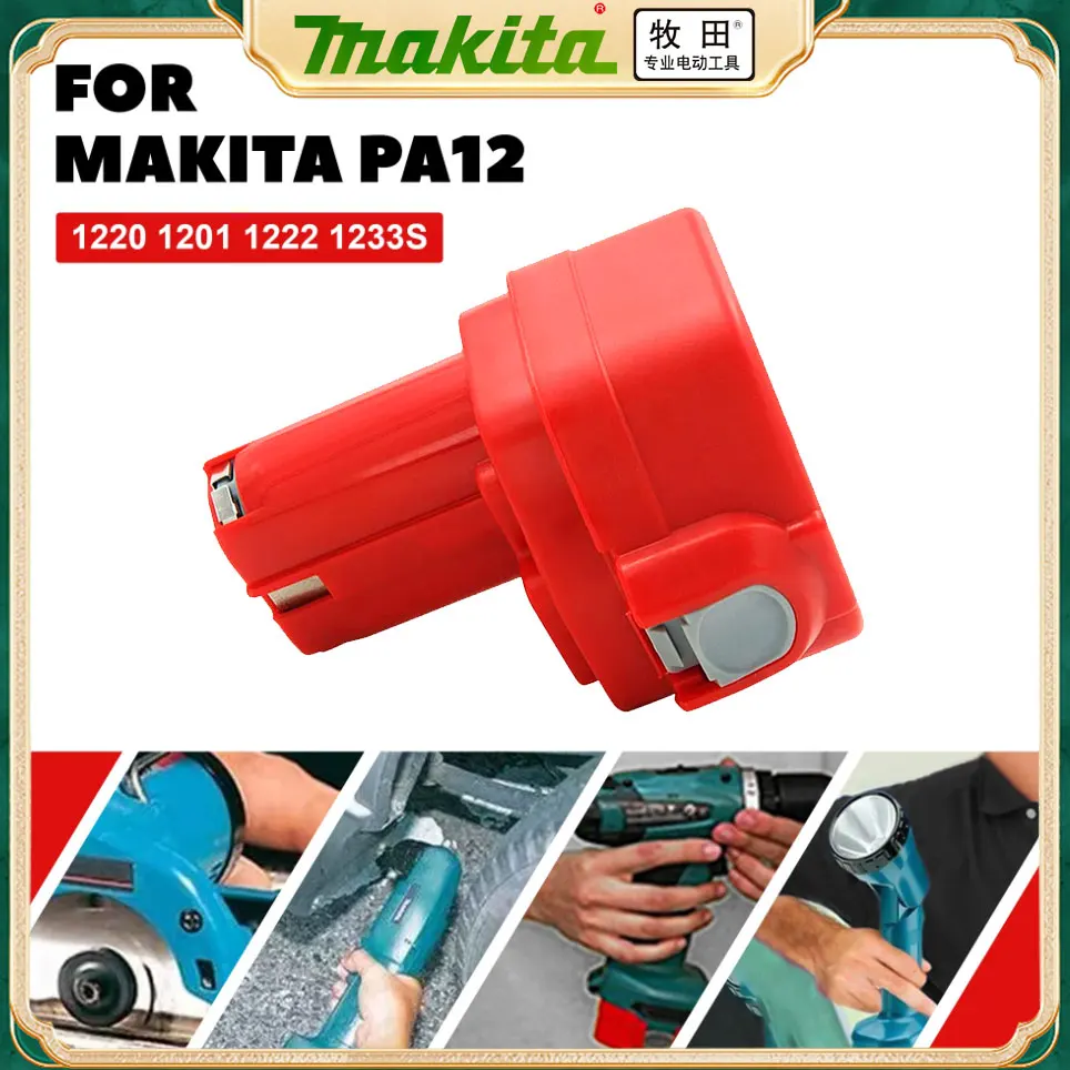 4000mAh Ni-Mh Battery For Makita 1200 1220 1201 1222 1233SA/B1235 192681-5 PA12 Power Tool Batteries 12V Battery
4000mAh Ni-Mh Battery For Makita 1200 1220 1201 1222 1233SA/B1235 192681-5 PA12 Power Tool Batteries 12V Battery