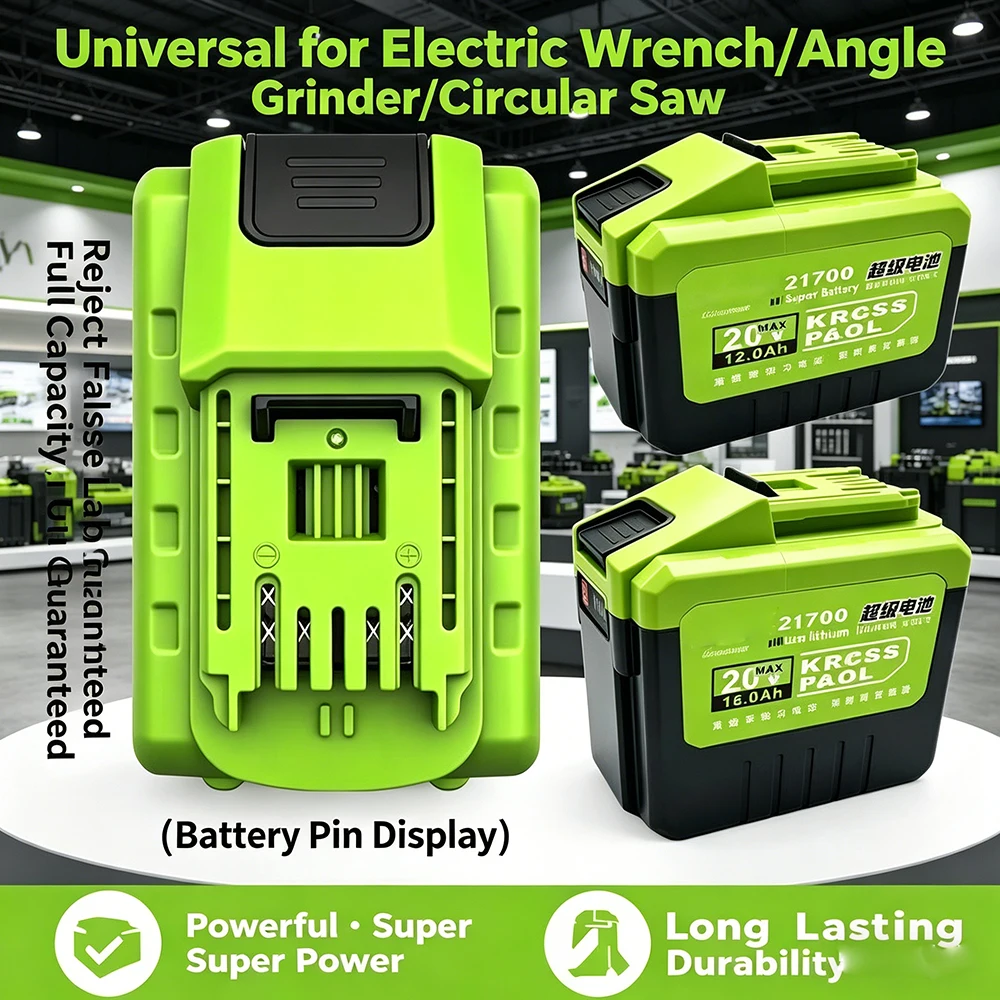 FOR WORX 20V 21700 Battery WA3014 WA3551 WG630 WG629 WX372 WX390 WX394 WX550 WX523 WX802 WX858 WX900 Power Tool Battery
FOR WORX 20V 21700 Battery WA3014 WA3551 WG630 WG629 WX372 WX390 WX394 WX550 WX523 WX802 WX858 WX900 Power Tool Battery
