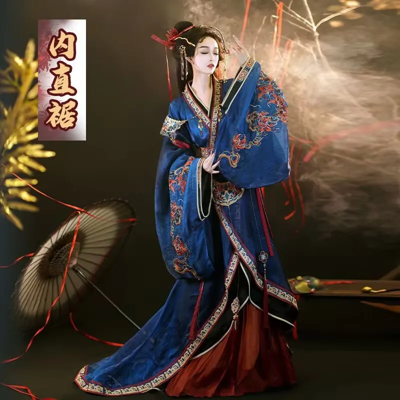 Hanfu Dress Women Chinese Traditional Fairy Cosplay Costume Ancient Embroidery Blue Hanfu Birthday Party Dress Plus Size XL
Hanfu Dress Women Chinese Traditional Fairy Cosplay Costume Ancient Embroidery Blue Hanfu Birthday Party Dress Plus Size XL