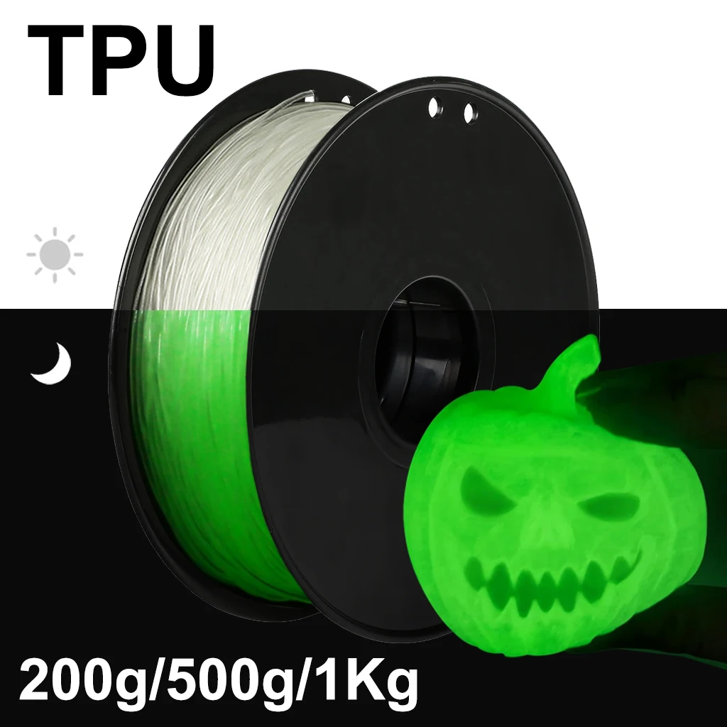 200g 1Kg TPU Glowing In The Dark Green 3D Printer Filament Luminous Sublimation green 1.75mm 3D Printing Material Flexible Glows
200g 1Kg TPU Glowing In The Dark Green 3D Printer Filament Luminous Sublimation green 1.75mm 3D Printing Material Flexible Glows