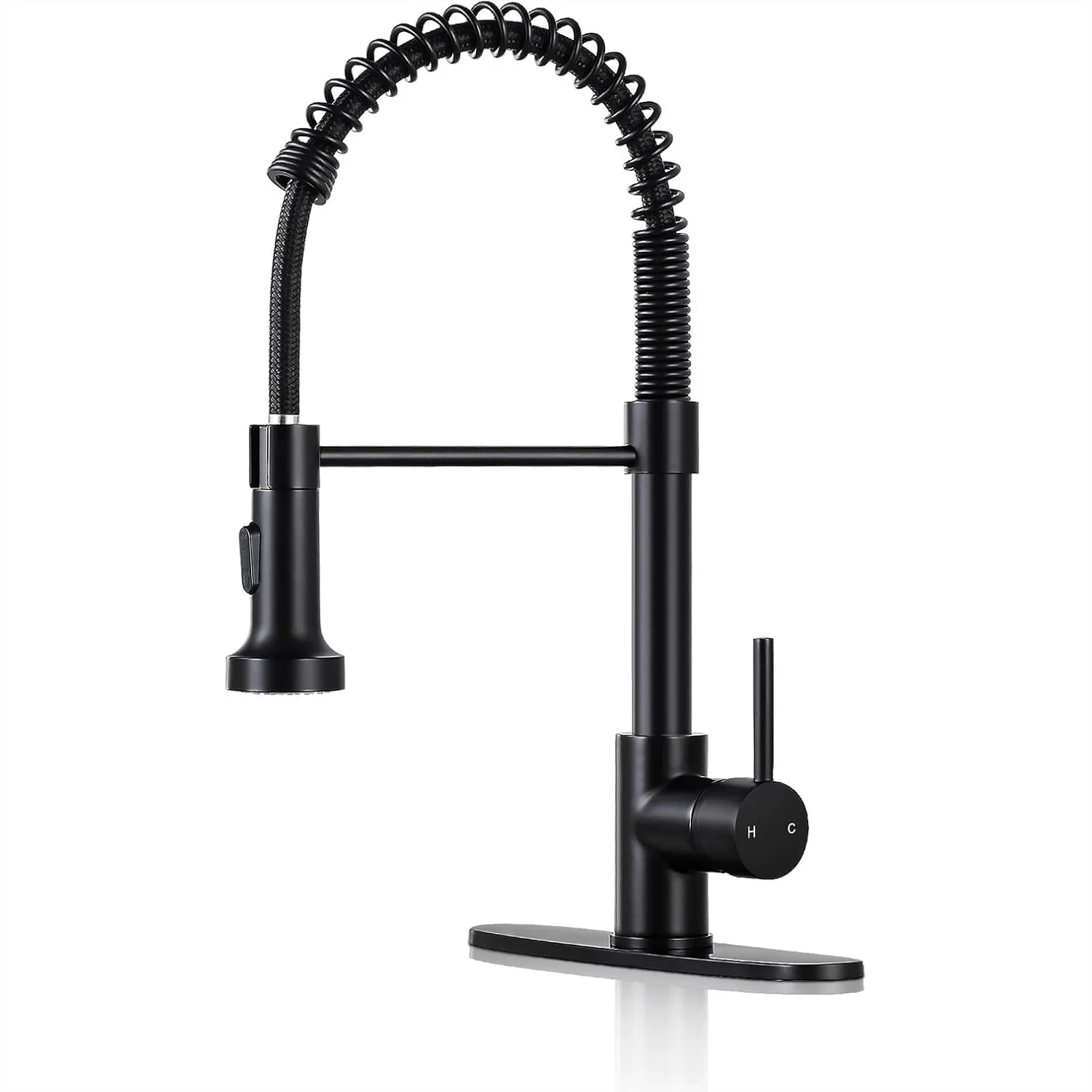 Kitchen Faucets with Pull Down Sprayer Single Handle 1 or 3 Holes Spring Sink Faucet with Deck Plate for Farmhouse RV
Kitchen Faucets with Pull Down Sprayer Single Handle 1 or 3 Holes Spring Sink Faucet with Deck Plate for Farmhouse RV