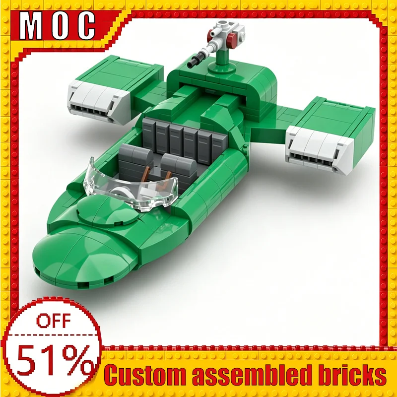 384 PCS Flash Speeder Sci-Fi Ground Vehicle MOC Future Transport Building Blocks Model DIY Assembly Boys Learning Birthday Gifts
384 PCS Flash Speeder Sci-Fi Ground Vehicle MOC Future Transport Building Blocks Model DIY Assembly Boys Learning Birthday Gifts