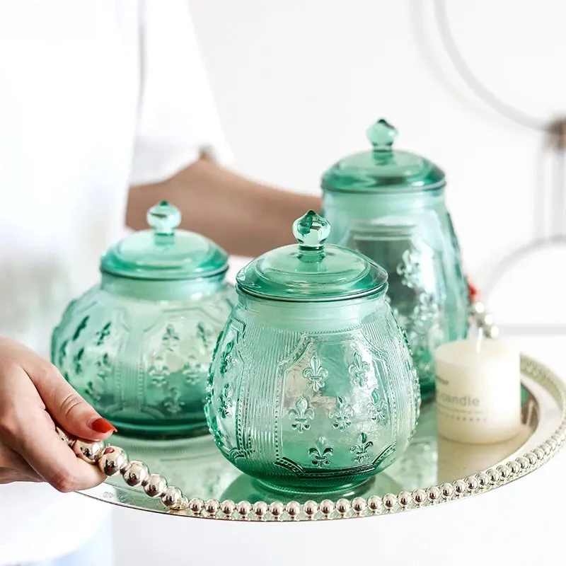 Relief Pattern Glass Storage Jar Tea Coffee Tins Bottle Home Kitchen Retro Snack Candy Jar Storage Container Kitchen Accessories
Relief Pattern Glass Storage Jar Tea Coffee Tins Bottle Home Kitchen Retro Snack Candy Jar Storage Container Kitchen Accessories