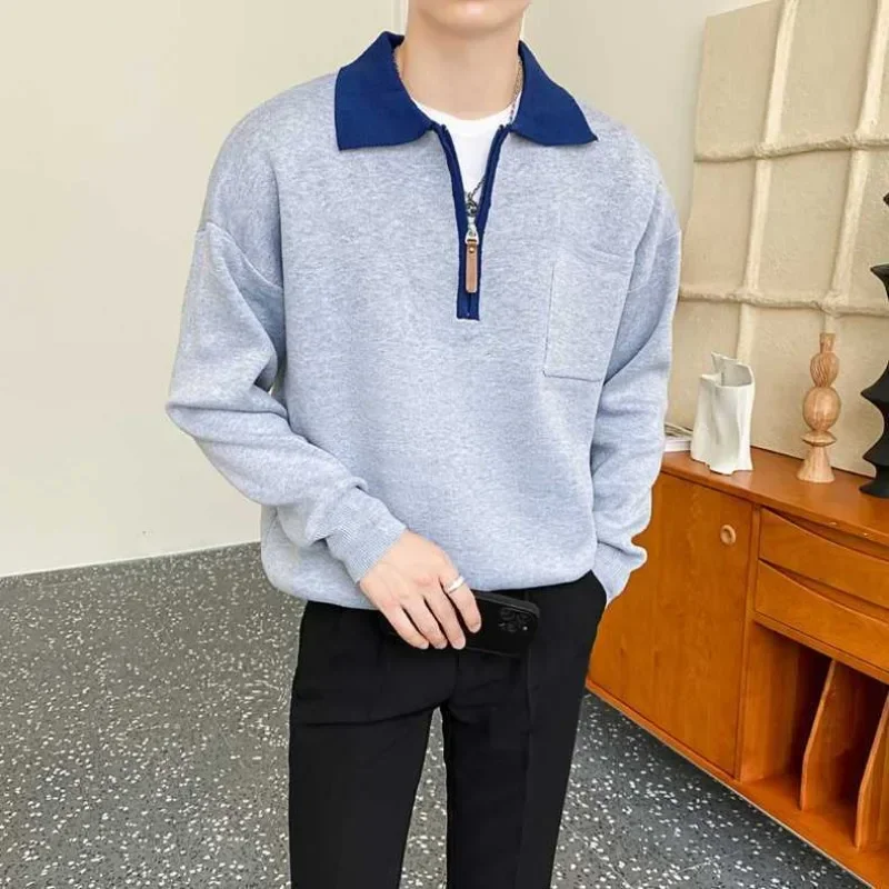 Beige Pullovers Polo Zipper Man Clothes Zip-up Knitted Sweaters for Men Clothing Large Big Size X Sweatshirts Order A Fun Baggy
Beige Pullovers Polo Zipper Man Clothes Zip-up Knitted Sweaters for Men Clothing Large Big Size X Sweatshirts Order A Fun Baggy
